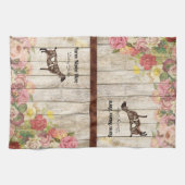 Gepersonaliseerde Nubian Dairy Goat Kitchen Towel Theedoek (Horizontaal)