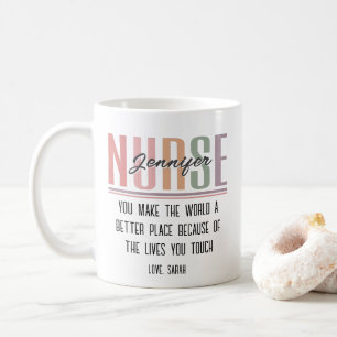 Gepersonaliseerde Nurse Appreciation Gift Mok