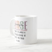 Gepersonaliseerde Nurse Appreciation Gift Mok (Voorkant links)