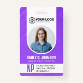 Gepersonaliseerde Nurse Practitioner NP Foto Badge (Voorkant)