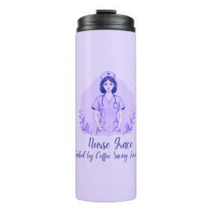 Gepersonaliseerde Nurse Thermal Tumbler gevoed doo Thermosbeker