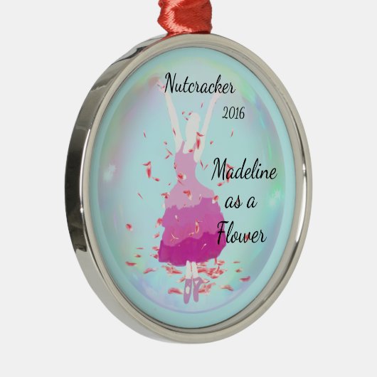 Gepersonaliseerde Nutcracker Ornament - Bloem (Rechts)