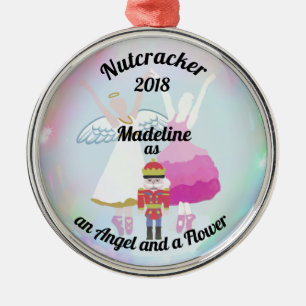 Gepersonaliseerde Nutcracker Ornament - bloem en m