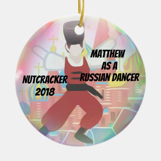 Gepersonaliseerde Nutcracker Ornament - Male Trepa (Voorkant)