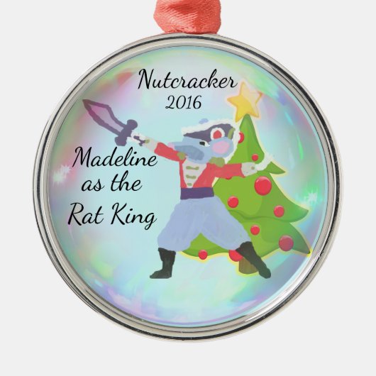 Gepersonaliseerde Nutcracker Ornament - Rat King (Voorkant)
