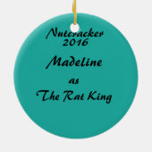 Gepersonaliseerde Nutcracker Ornament - Rat King (Achterkant)