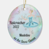 Gepersonaliseerde Nutcracker Ornament - Sneeuwkoni (Links)