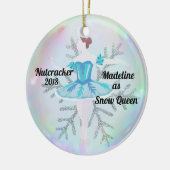 Gepersonaliseerde Nutcracker Ornament - Sneeuwkoni (Links)