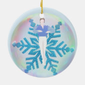 Gepersonaliseerde Nutcracker Ornament - Sneeuwprin (Achterkant)