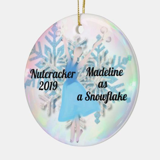 Gepersonaliseerde Nutcracker Ornament - Snowflake (Links)