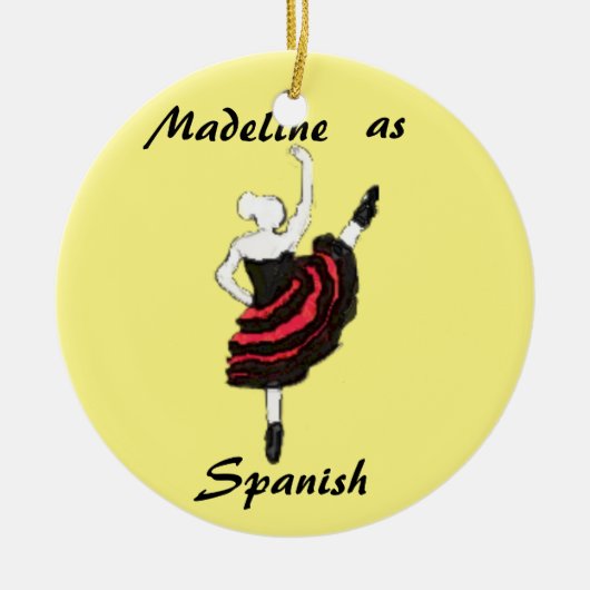 Gepersonaliseerde Nutcracker Ornament - Spaanse da (Voorkant)