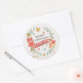 Gepersonaliseerde Nutcracker Theme Kerst stickers (Envelop)