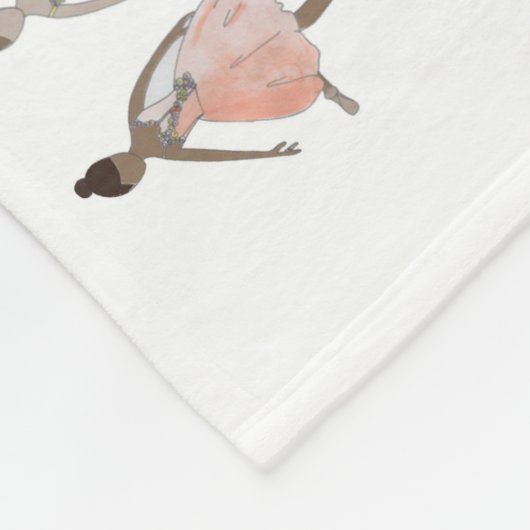 Gepersonaliseerde Nutkraker Ballet Fleece Deken (Hoek)