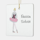 Gepersonaliseerde Nutkraker Ballet Keramisch Ornament (Links)