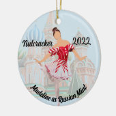 Gepersonaliseerde Nutkraker Ornament - Russische M (Links)