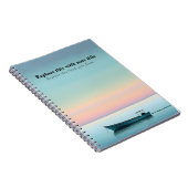 Gepersonaliseerde Ocean Sunset Notitieboek (Rechterzijde)