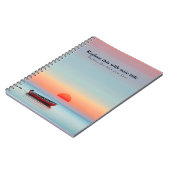 Gepersonaliseerde Ocean Sunset Notitieboek (Linkerzijde)