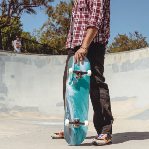 Gepersonaliseerde Ocean Wave Theme Skateboard