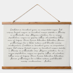 Gepersonaliseerde offerte gedicht bruiloft gelofte hangend wandkleed