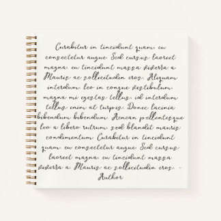 Gepersonaliseerde offerte gedicht bruiloft gelofte notitieboek