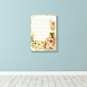 Gepersonaliseerde offerte met rozen canvas afdruk (Insitu (Houten vloer))