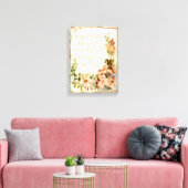 Gepersonaliseerde offerte met rozen canvas afdruk (Insitu (Woonkamer))