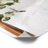 Gepersonaliseerde offerte Waterverf Camping in Nat Poster (Hoek)