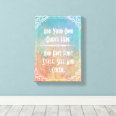 Gepersonaliseerde offertes canvas afdruk (Insitu (Houten vloer))