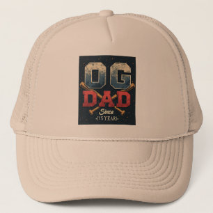 Gepersonaliseerde OG Dad Baseball Vaderdag Trucker Pet