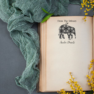 Gepersonaliseerde olifant uit de bibliotheek van 	rubberstempel