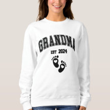 Gepersonaliseerde oma Est. sweatshirt