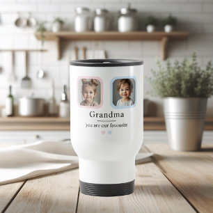 Gepersonaliseerde oma foto cadeau reisbeker
