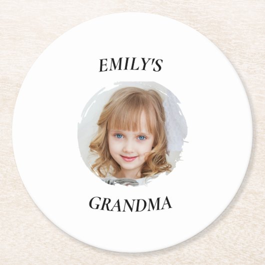 Gepersonaliseerde oma fotopapier Onderzetter (Voorkant)