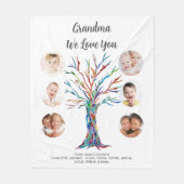 Gepersonaliseerde oma Keepsake Foto Fleece Deken (Voorkant)