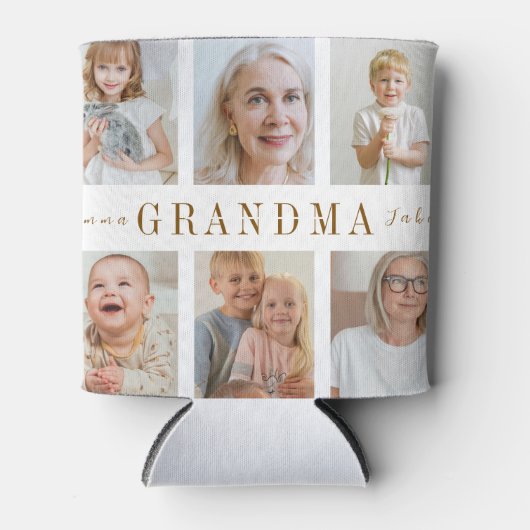 Gepersonaliseerde oma Koelbox | Aangepaste foto's Blikjeskoeler (Voorkant)