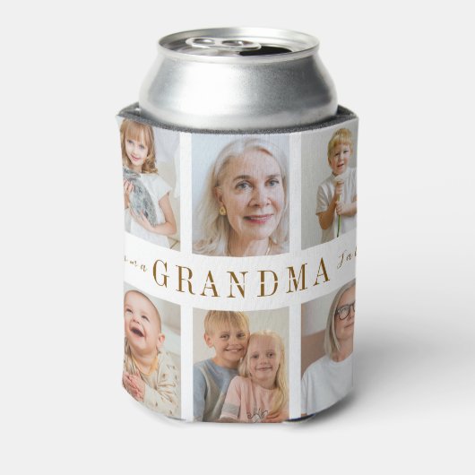 Gepersonaliseerde oma Koelbox | Aangepaste foto's Blikjeskoeler (Blikje Achterkant)