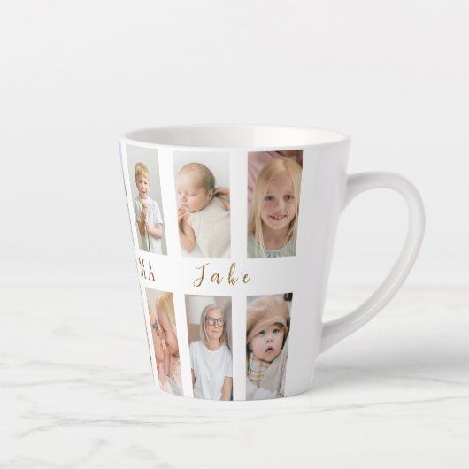 Gepersonaliseerde oma latte-Mok | Aangepaste foto' Latte Mok (Rechts)