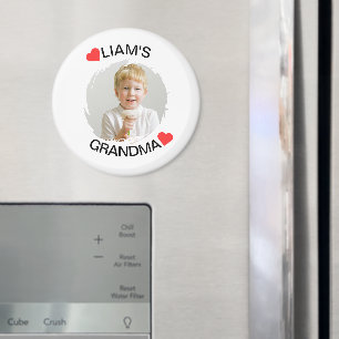 Gepersonaliseerde oma magneet Gezichtsfoto van k