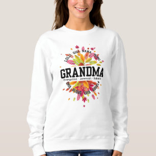 Gepersonaliseerde OMA Nana Mimi Gigi Moederdag Trui