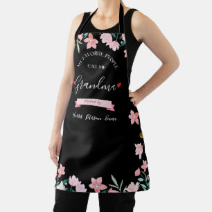 Gepersonaliseerde oma Schort met kleinkinderen nam