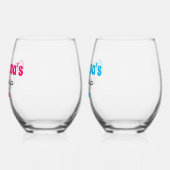 Gepersonaliseerde oma's en opa's Sippy Cup Wijnglas Zonder Voet (Links)