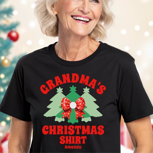 Gepersonaliseerde oma's kerst Shirt
