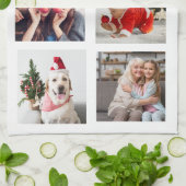 Gepersonaliseerde oma's keuken 4 Foto Theedoek (Gevouwen)