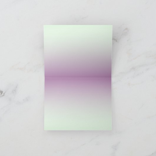 Gepersonaliseerde ombre gevouwen briefkaarten (Binnen)