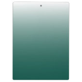 Gepersonaliseerde ombre gradiënt groen klembord (Achterkant)