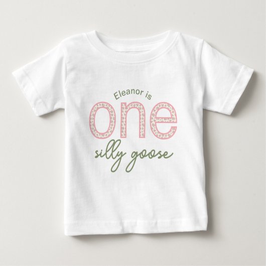 Gepersonaliseerde "One Gekke Goose" Shirt (Voorkant)