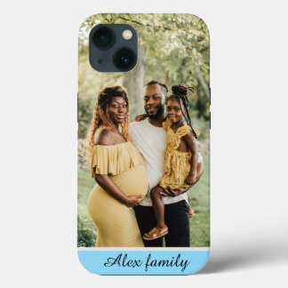 Gepersonaliseerde One of a Kind Familiefotocollage iPhone 13 Hoesje