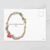 Gepersonaliseerde One Photo Holiday Briefkaart (Achterkant)