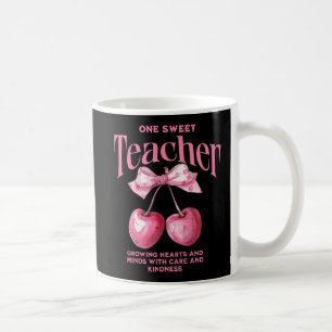 Gepersonaliseerde "One Sweet Teacher" Coquette Ker Koffiemok