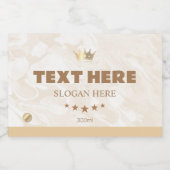 Gepersonaliseerde op maat gemaakte mini fles spran sparkling wijnetiket (Enkel label)